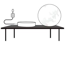 Magnetic floating moon lamp, rotating levitating globe, magnetic levitating moon, moon lamp