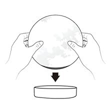 Floating spinning moon lamp, rotating moon lamp, magnetic globe lamp, levitating lunar, floating