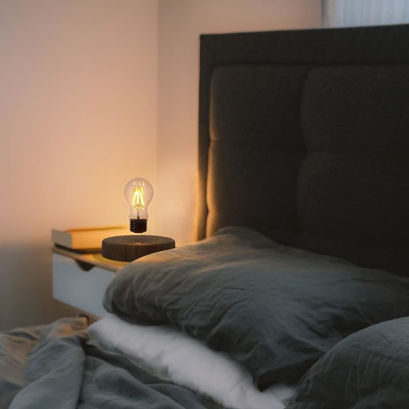 Decoração de quarto Lâmpada de levitação magnética de Burlywood lâmpada de mesa de lâmpada flutuante