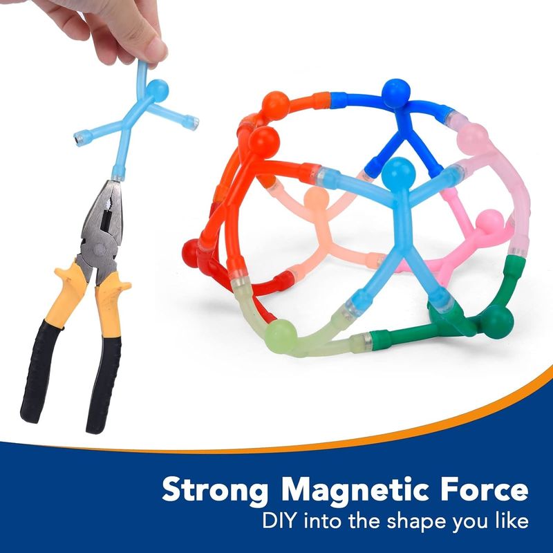 10PCS Ímãs de frigorífico humanoides Brinquedos magnéticos coloridos para crianças e decoração
