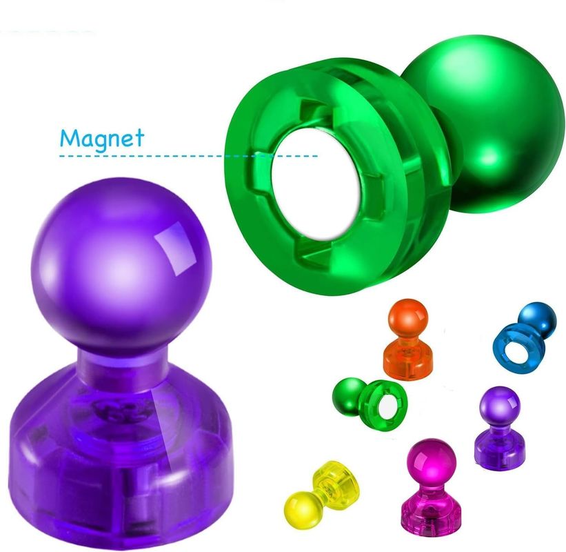 60PCS Coloridas Forte Magnético Thumbtacks Magnets Whiteboard para ensino em sala de aula