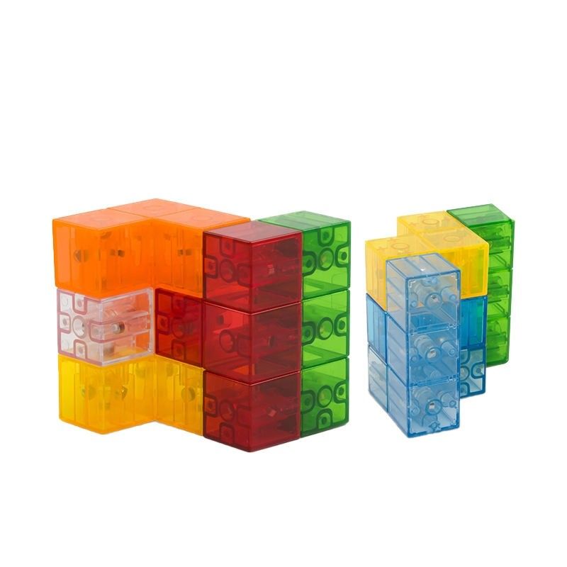Cubo de Rubik Magnético 3D Cubo de Puzzle Magnético Conjunto de 7 Formas Múltiplos Para Crianças
