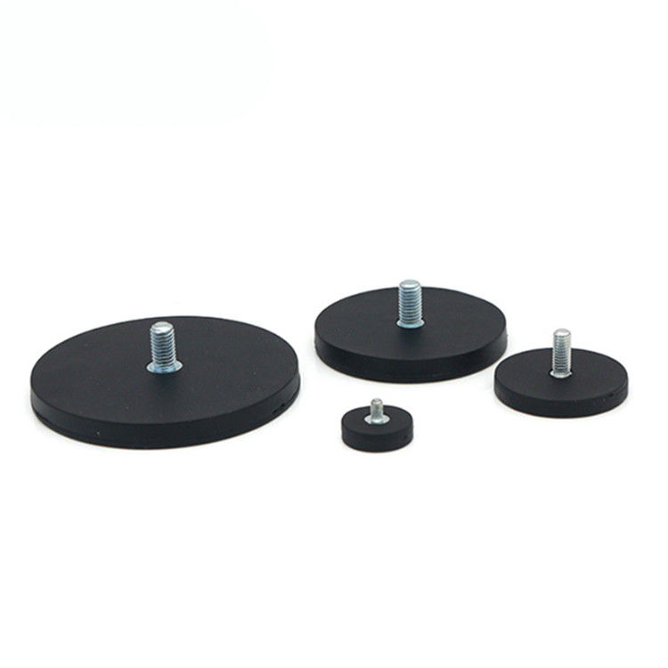 Multicolor forte base magnética de borracha revestida de ímã de pote para segurar luzes de telhado de carro