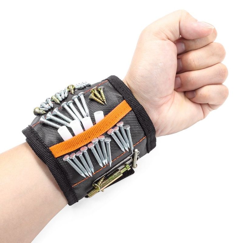 Pulseira magnética forte ajustável para parafusos ferramentas penduradas Multicolor