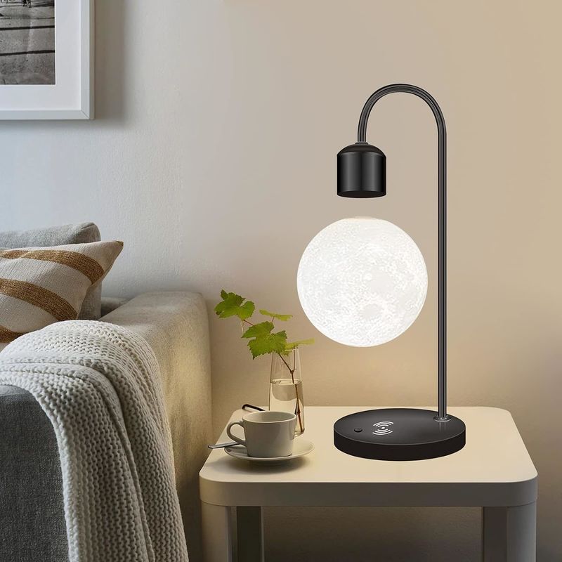 Lâmpada lunar levitante magnética zero gravidade brinquedos de mesa flutuantes para decoração presentes