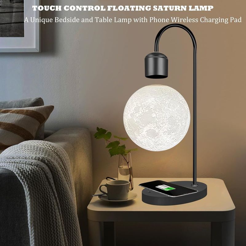 Lâmpada lunar levitante magnética zero gravidade brinquedos de mesa flutuantes para decoração presentes