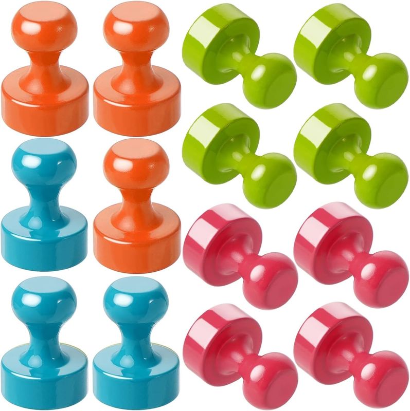 16Pcs Multi Color Magnético Thumbtacks Magnetos de Frigorífico de Metal para sala de aula cozinha escritório