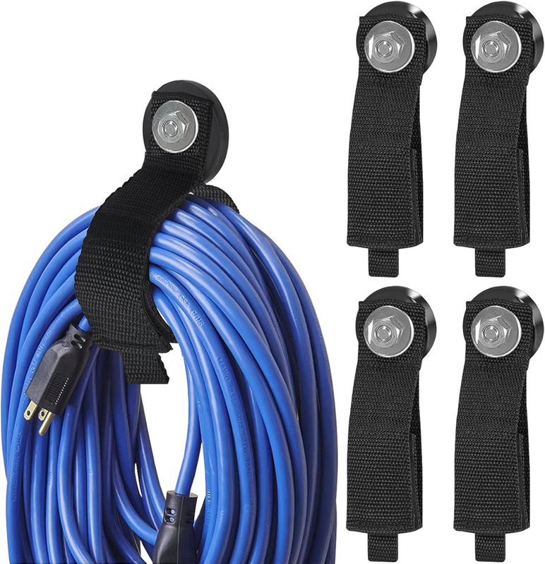 Faixa de pendurar magnética ergonômica com suporte de cabo de extensão para mangueiras de cabos