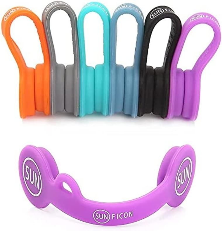 6PCS organizador de cordão magnético colorido porta-cabeça de fones de ouvido para escola de escritório em casa