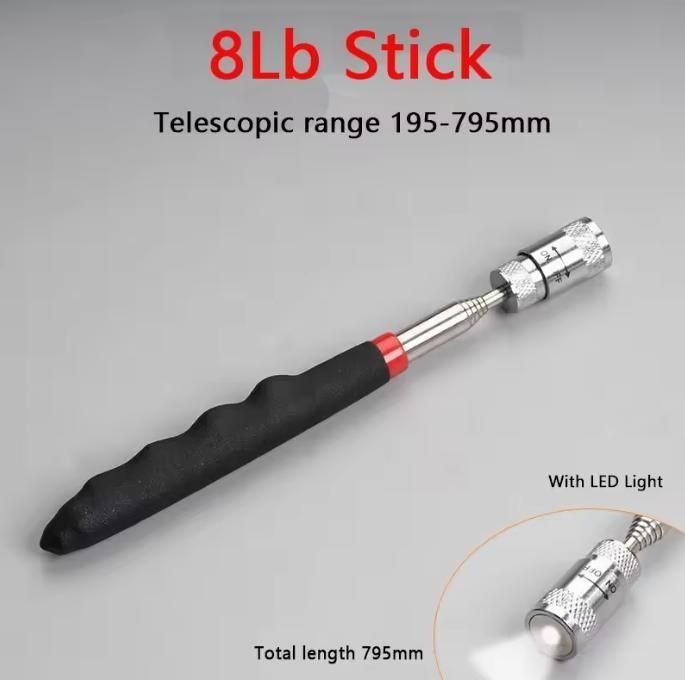 Ferramenta de captação telescópica magnética de longo alcance com luz LED e ímã forte personalizada