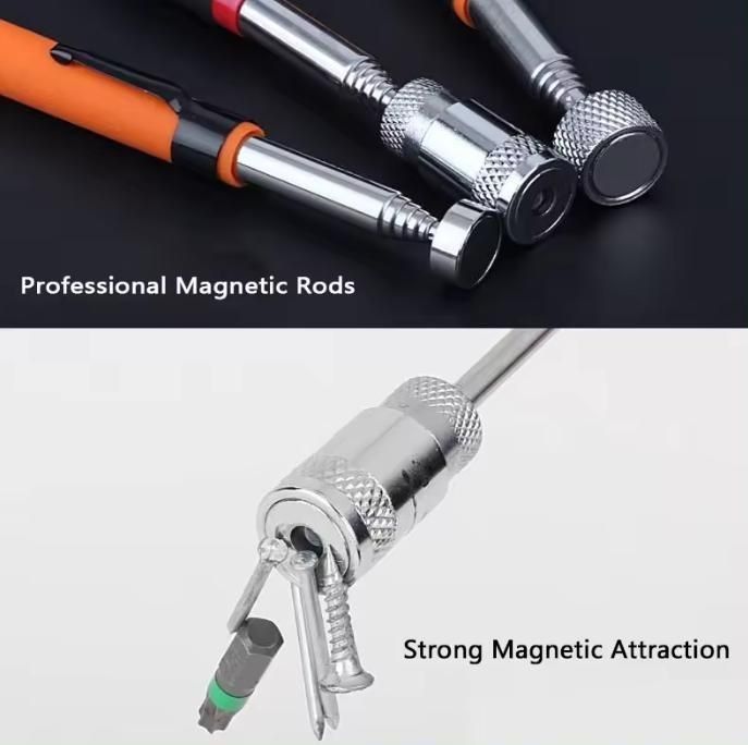 Ferramenta de captação telescópica magnética de longo alcance com luz LED e ímã forte personalizada
