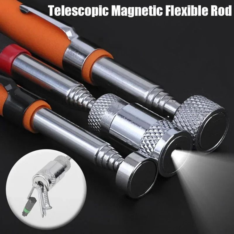 Portátil Telescópica Magnética Flexível Recuperação Ferramenta Ajustável Extensão Rod Stick Poderosa Magnet Pen