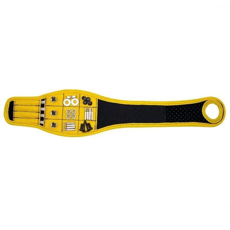 Pulseira magnética com saco de ferramentas portátil para armazenagem de ferramentas