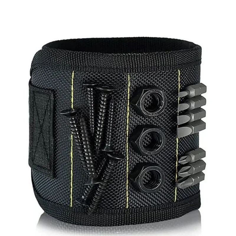 Saco de ferramentas multifuncional tecido de nylon pulseira magnética porta ferramentas Saco de ferramentas Eletrônico Armazenamento