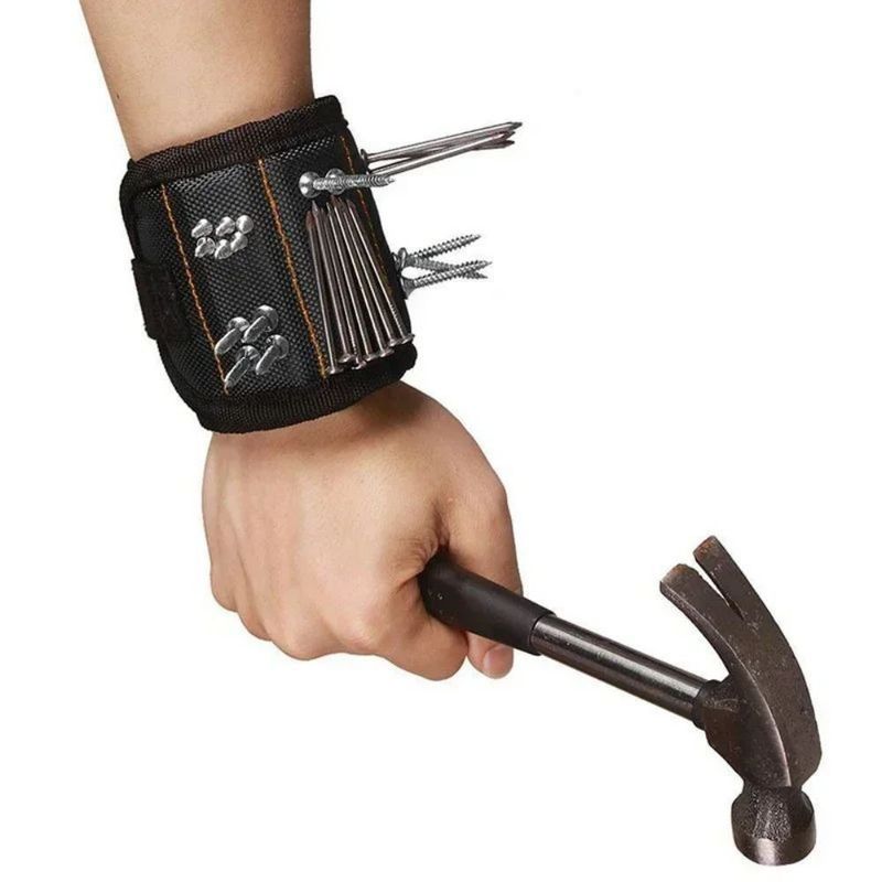 Saco de ferramentas multifuncional tecido de nylon pulseira magnética porta ferramentas Saco de ferramentas Eletrônico Armazenamento