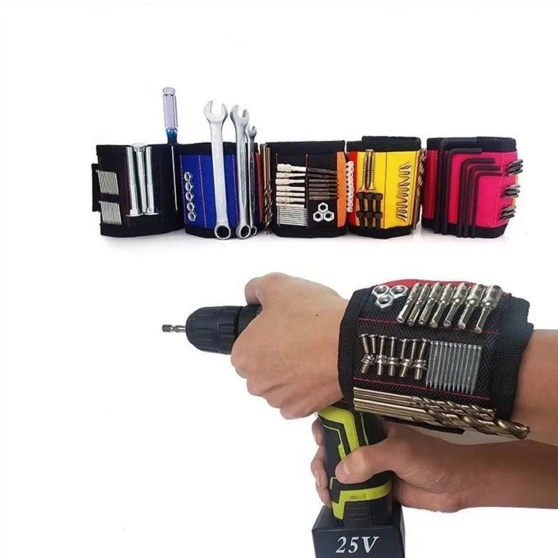 Camuflagem Banda de suporte magnético para pulso Ímãs fortes para segurar parafusos