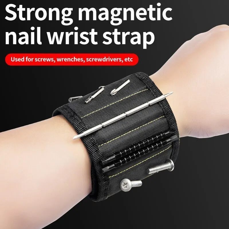 Multifuncional Magnético Pulseira Faixa de parafuso Saco de armazenamento Eletrônico Portátil Pulseira Guarda ferramenta de tecido Oxford