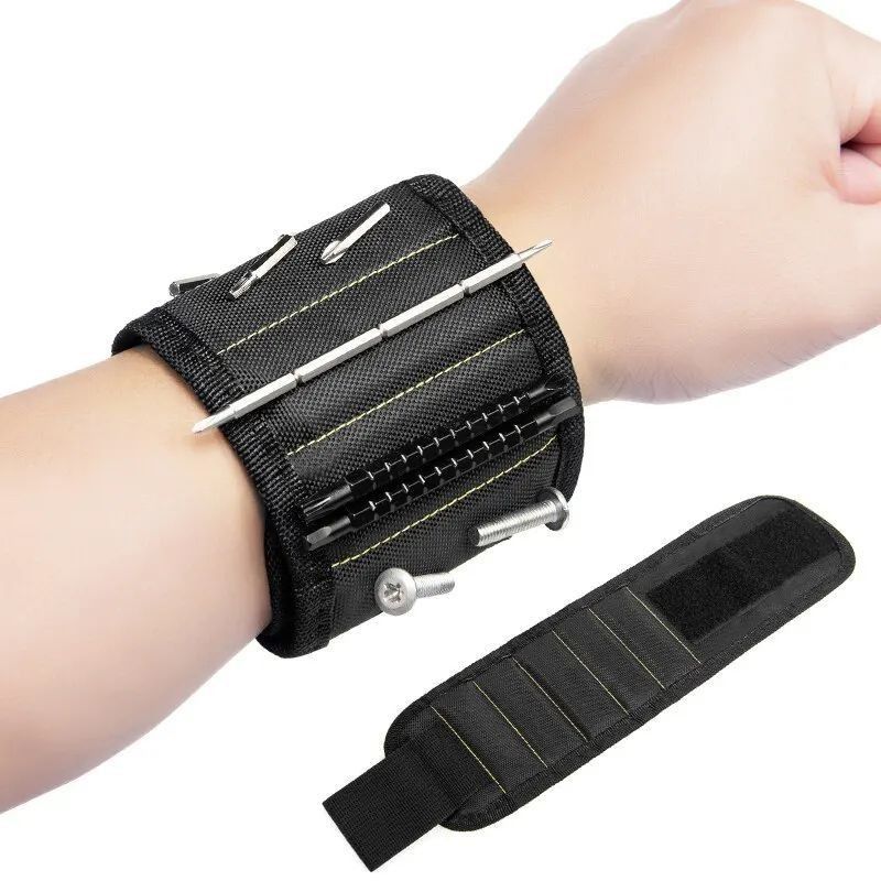 Multifuncional Magnético Pulseira Faixa de parafuso Saco de armazenamento Eletrônico Portátil Pulseira Guarda ferramenta de tecido Oxford