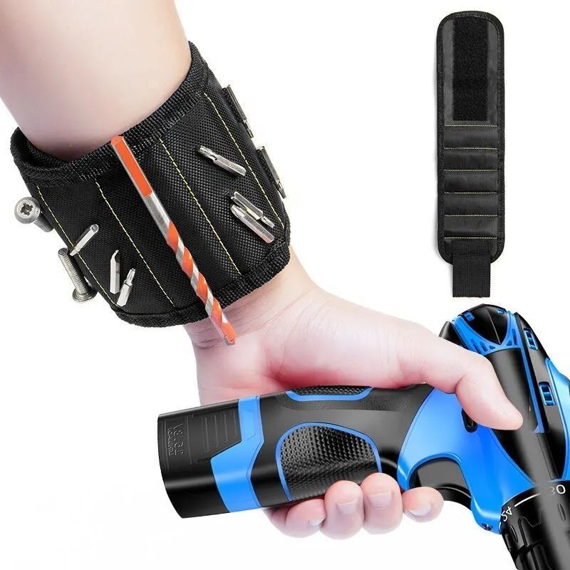 Multifuncional Magnético Pulseira Faixa de parafuso Saco de armazenamento Eletrônico Portátil Pulseira Guarda ferramenta de tecido Oxford