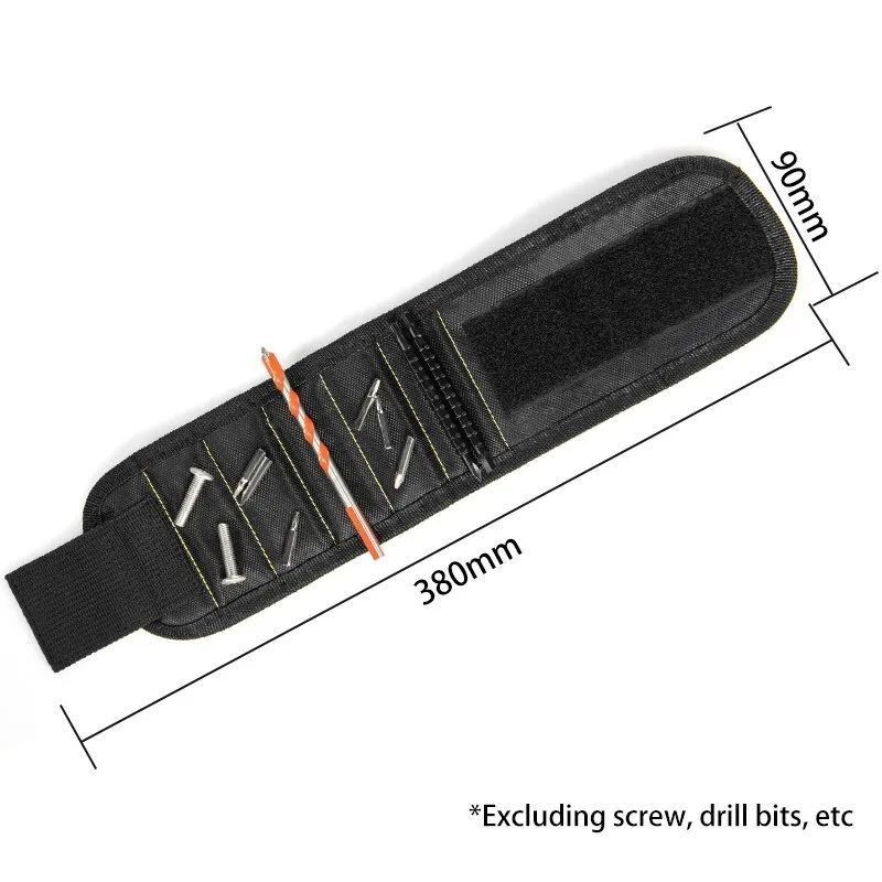 Multifuncional Magnético Pulseira Faixa de parafuso Saco de armazenamento Eletrônico Portátil Pulseira Guarda ferramenta de tecido Oxford