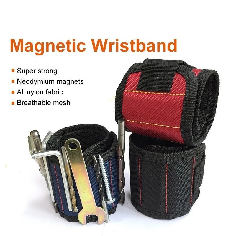 Saco de ferramentas portátil e pulseira magnética personalizada com ímãs fortes para eletricistas