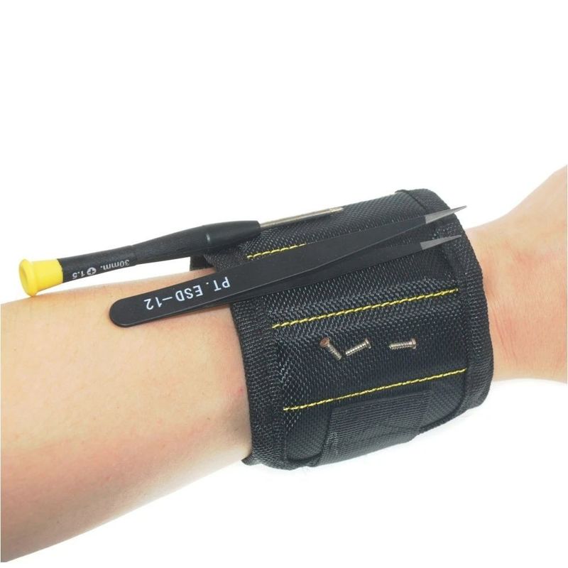 Forte Pulseira Magnética Saco de Ferramentas Pulseira de Tecido de Oxford Faixa de Pulso Portátil Parafusos Ferramentas de Unhas