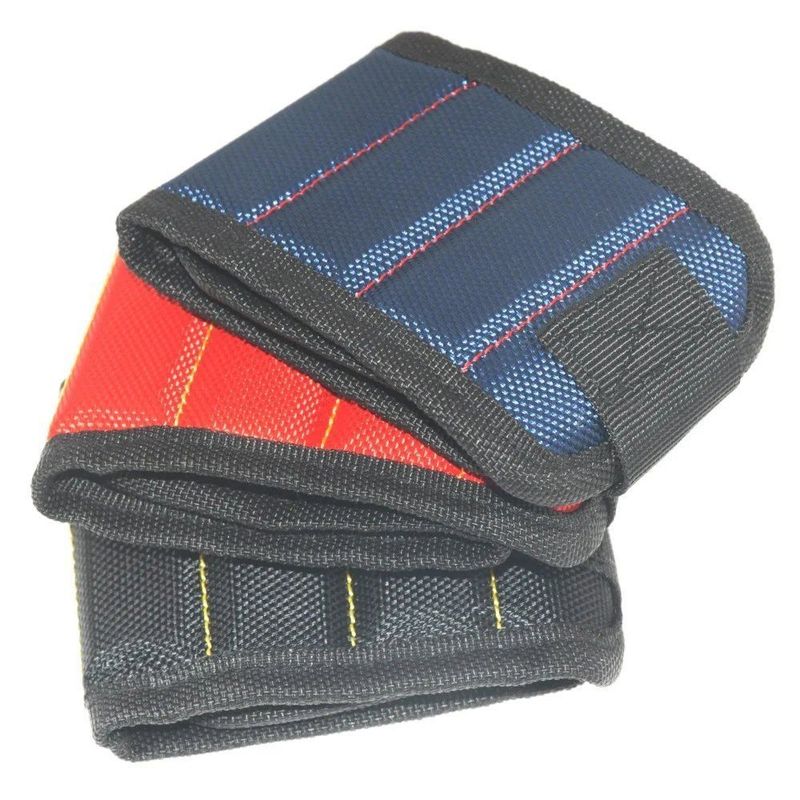 Forte Pulseira Magnética Saco de Ferramentas Pulseira de Tecido de Oxford Faixa de Pulso Portátil Parafusos Ferramentas de Unhas
