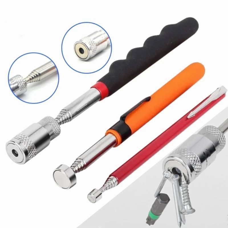 Caneta Telescópica Magnética com Ferramenta de Recuperação Magnética Portátil Leve Extensivel Caneta de Longo Alcance Ferramenta para Recuperação de Ferramentas