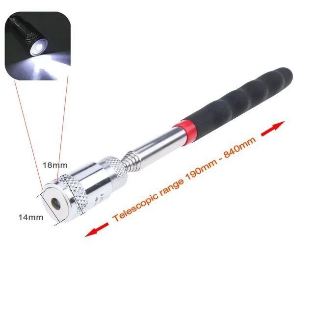 Caneta magnética telescópica portátil Capacidade de ferramenta útil para pegar Nut Bolt Extensível Pickup Rod Stick