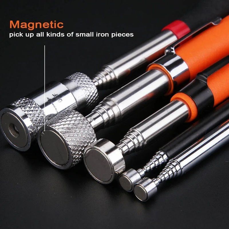 Caneta magnética telescópica portátil Capacidade de ferramenta útil para pegar Nut Bolt Extensível Pickup Rod Stick
