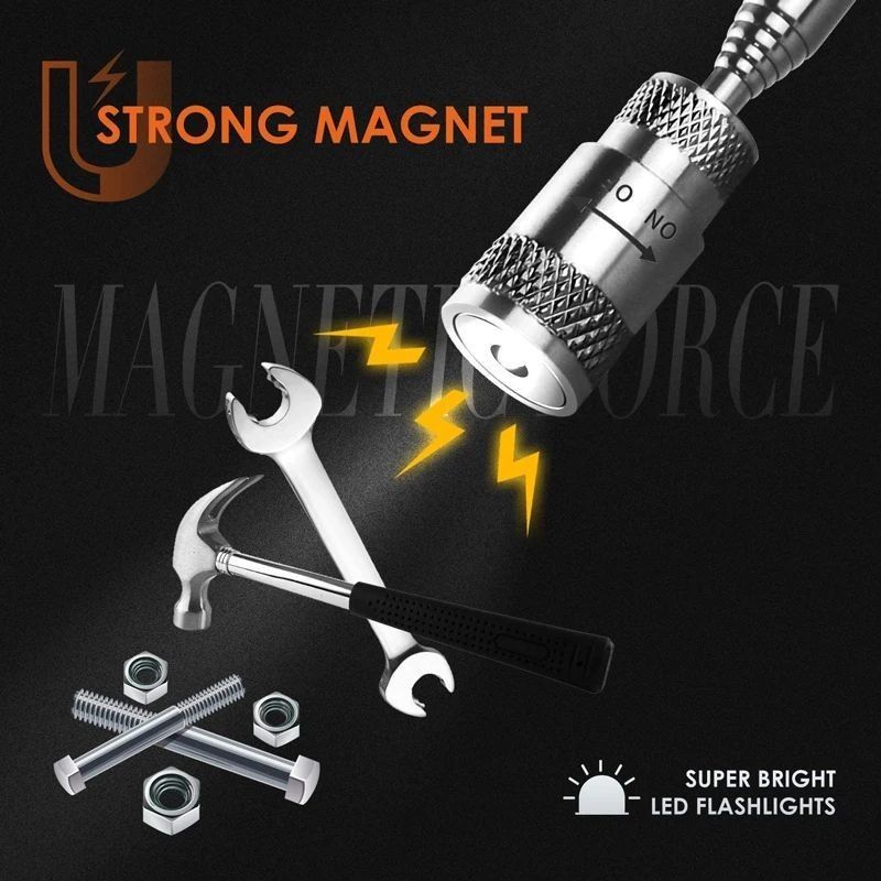Ferramentas de captura magnética telescópica Agarre luz LED ajustável Extensivel caneta de longo alcance Ferramenta útil