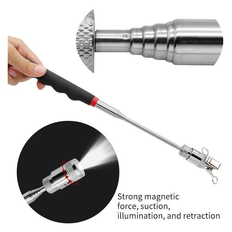 Magnético Telescópico Mini Portátil Pesado Magnético Pick-up Nut Home Ferramentas de Mão