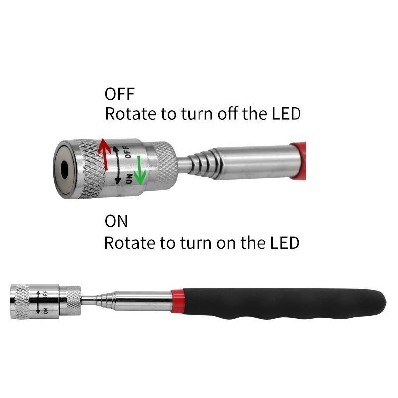 Magnético Telescópico Mini Portátil Pesado Magnético Pick-up Nut Home Ferramentas de Mão