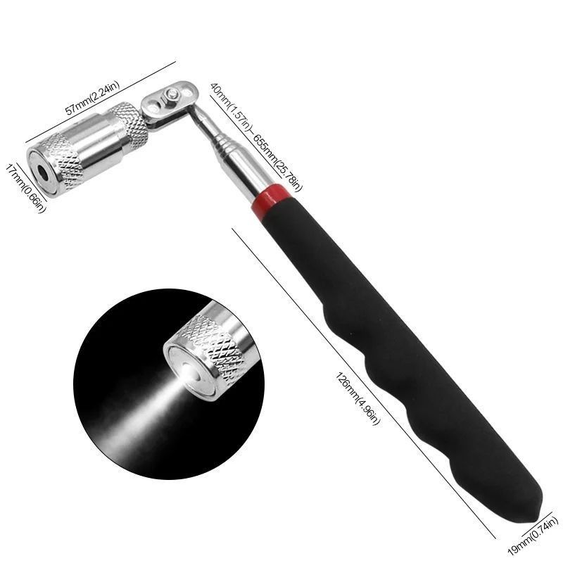Magnético Telescópico Mini Portátil Pesado Magnético Pick-up Nut Home Ferramentas de Mão