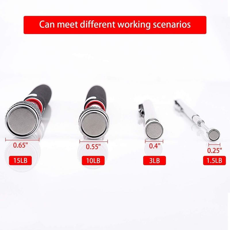 Ferramenta de inspecção flexível com luz LED para reparação de automóveis Ferramenta de recolha magnética
