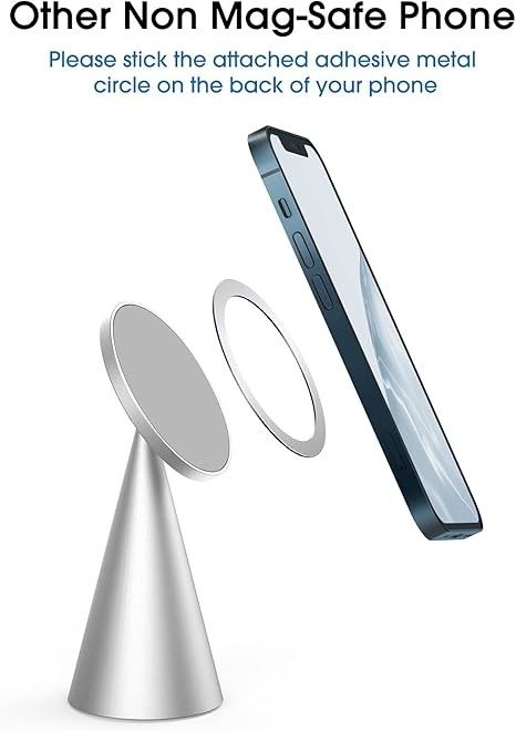Suporte magnético para telefone Compatível com iPhone 13& iPhone 12, Mini, Pro e Pro Max, suporte de alumínio ajustável