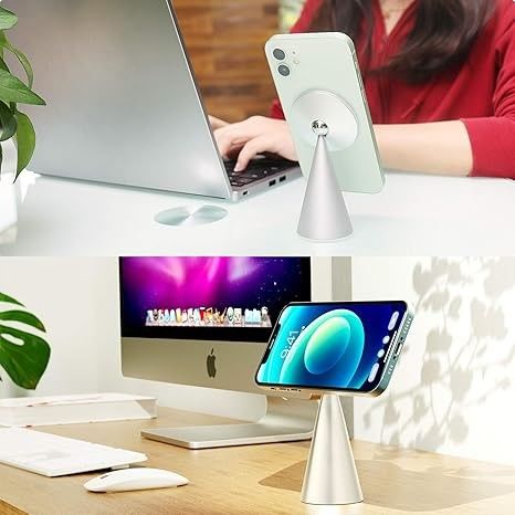 Suporte magnético para telefone Compatível com iPhone 13& iPhone 12, Mini, Pro e Pro Max, suporte de alumínio ajustável