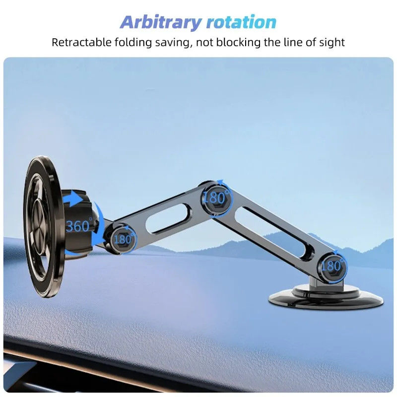 360° Rotação Forte Magnético Car Car Car Phone Holder For Magsafe Plegavel Phone Stand Air Vent Magnet Mount Suporte GPS Para telefone 14 13