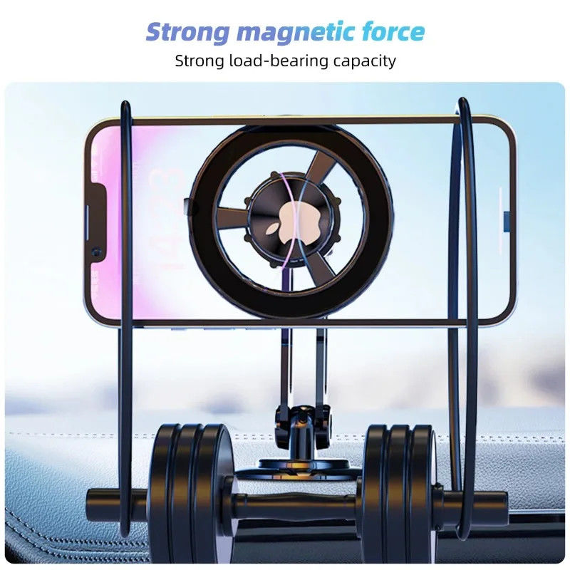 360° Rotação Forte Magnético Car Car Car Phone Holder For Magsafe Plegavel Phone Stand Air Vent Magnet Mount Suporte GPS Para telefone 14 13