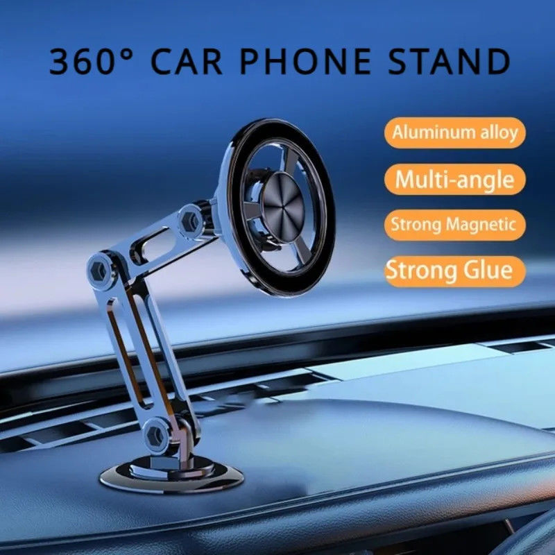 360° Rotação Forte Magnético Car Car Car Phone Holder For Magsafe Plegavel Phone Stand Air Vent Magnet Mount Suporte GPS Para telefone 14 13