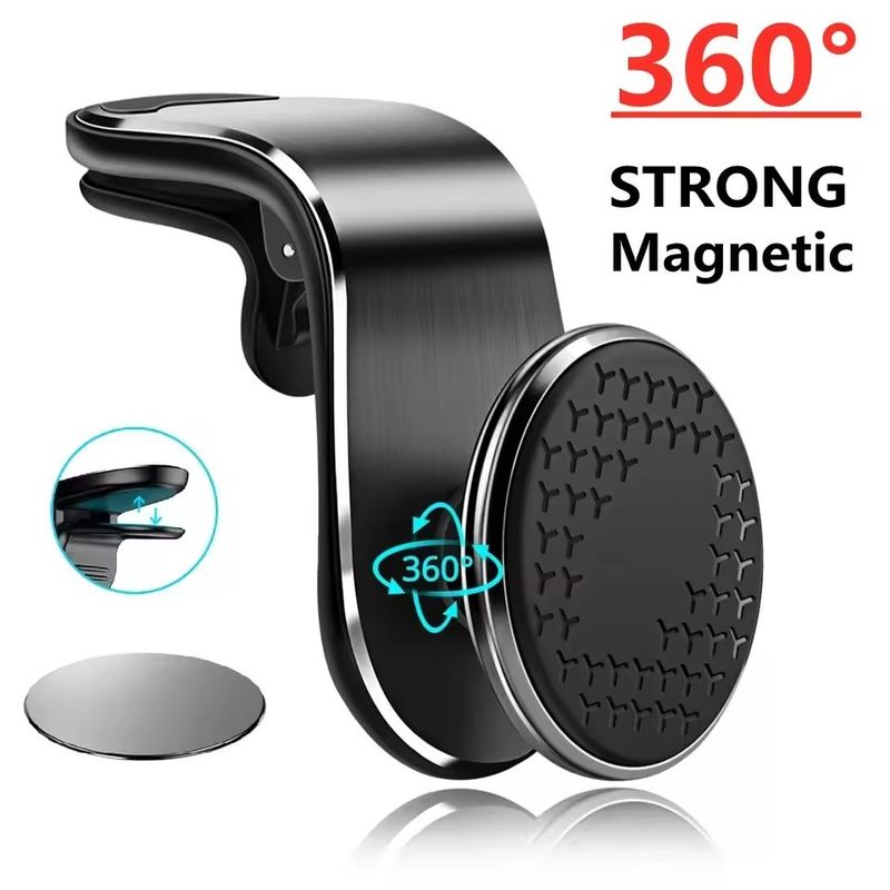 Car Magnetic Phone Holder Stand Air Vent Magnet Car Mount GPS Smartphone Suporte Móvel em suporte de carro para iPhone Xiaomi Samsun
