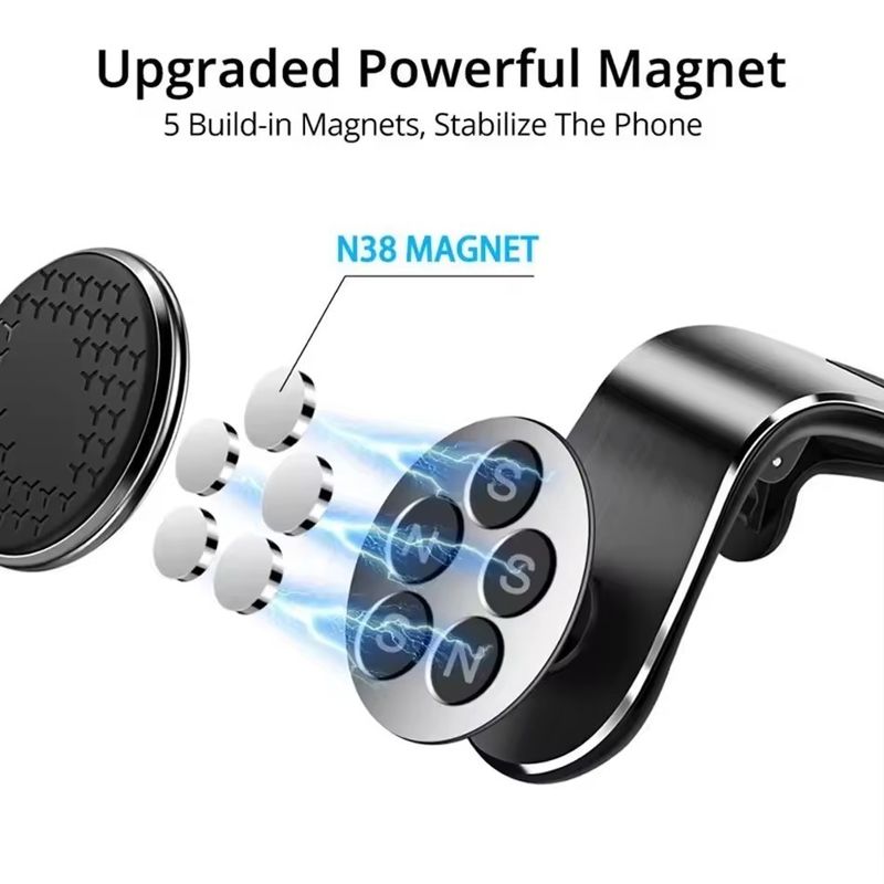 Car Magnetic Phone Holder Stand Air Vent Magnet Car Mount GPS Smartphone Suporte Móvel em suporte de carro para iPhone Xiaomi Samsun