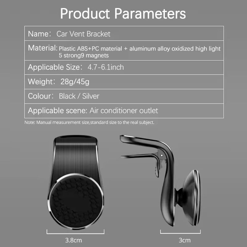 Car Magnetic Phone Holder Stand Air Vent Magnet Car Mount GPS Smartphone Suporte Móvel em suporte de carro para iPhone Xiaomi Samsun