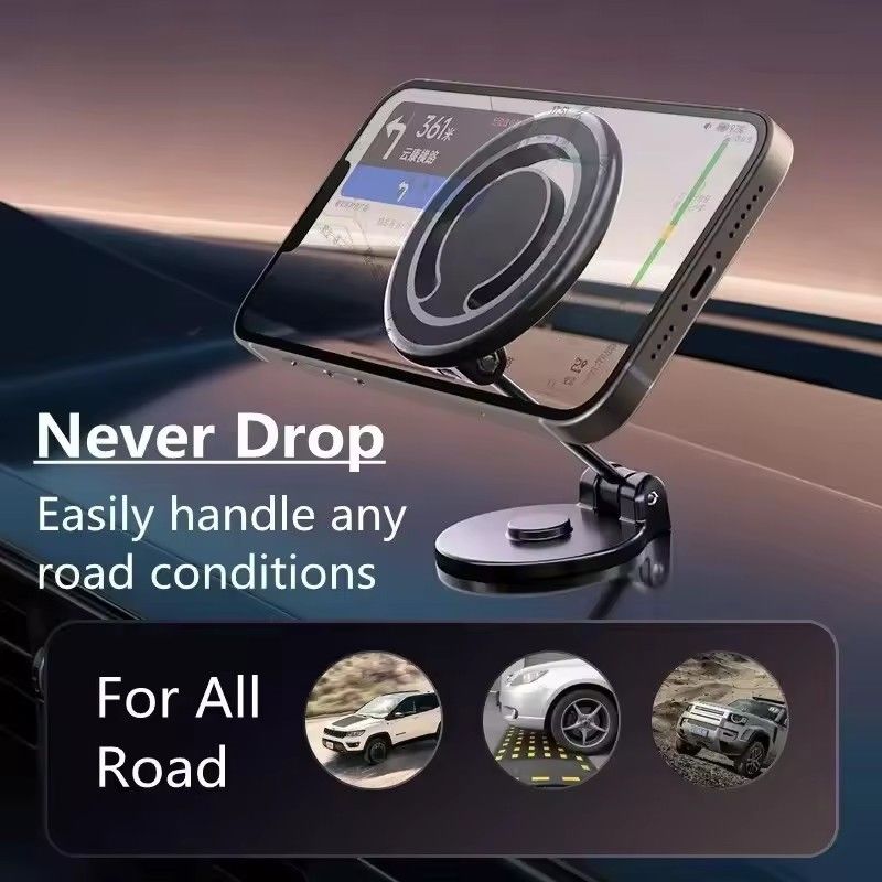 1080 Magnetic Car Phone Holder Magnet Car Bracket Mount Cell Smartphone Support em Carro Para iPhone 15 14 13 12 11 Samsung