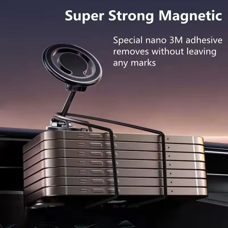1080 Magnetic Car Phone Holder Magnet Car Bracket Mount Cell Smartphone Support em Carro Para iPhone 15 14 13 12 11 Samsung