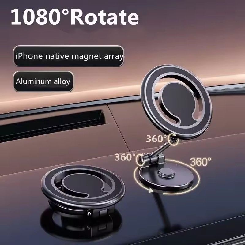 1080 Magnetic Car Phone Holder Magnet Car Bracket Mount Cell Smartphone Support em Carro Para iPhone 15 14 13 12 11 Samsung